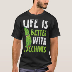 Mit Zucchinis Veganes Gemüse gesund T-Shirt