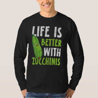 Mit Zucchinis Veganes Gemüse gesund T-Shirt