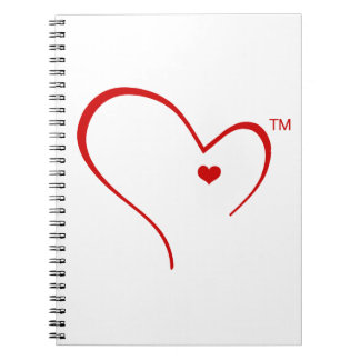 Mitaines pour le carnet de logo de coeur de