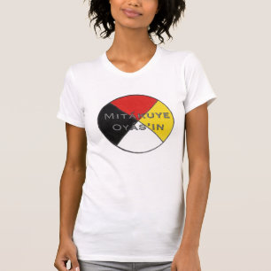 Mitakuye Oyasin wir sind alle Frauen bezogenes T-Shirt
