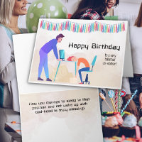Mitarbeitende-Schlaf am Schreibtisch Funny Birthda