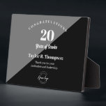 Mitarbeiter 20 Jahre Service Custom Logo Fotoplatte<br><div class="desc">Feiern Sie ein Jahrzehnt der Hingabe und des Engagements mit unserem 20 Jahre Service Custom Logo Acrylic Award für Mitarbeiter. Es ist wichtig, Ihre Mitarbeiter für ihre jahrelange Arbeit zu erkennen und zu schätzen, und diese elegante Plakette ist der perfekte Weg, Ihre Wertschätzung zu vermitteln. Die Auszeichnung zeichnet sich durch...</div>