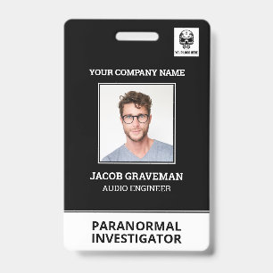 Mitarbeiter-Ausweis Namensschild für paranormale E Ausweis