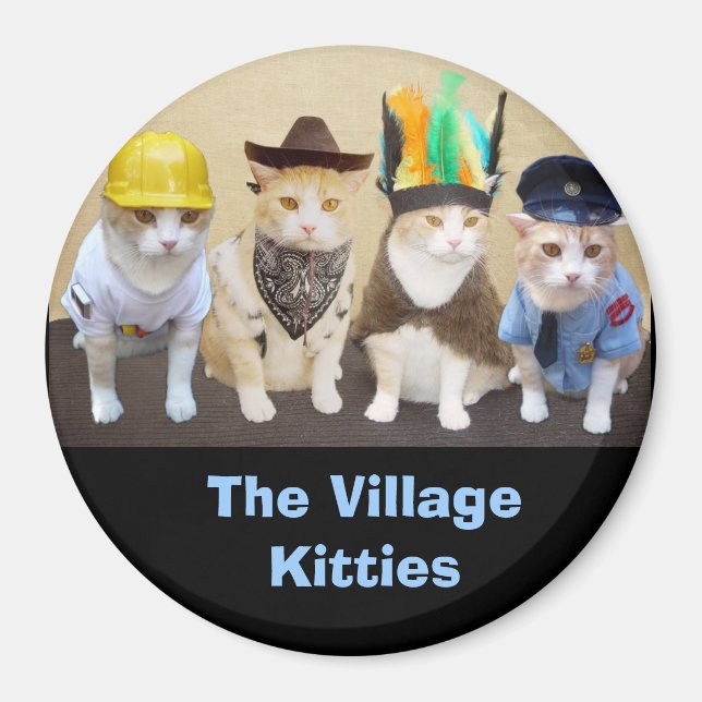 Mitarbeiter, Cowboy, Offizier, Leiter Magnet (Vorne)