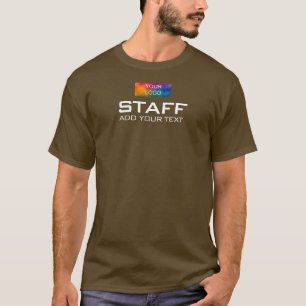 Mitarbeiter Crew Member Double Sided Druck Herren T-Shirt