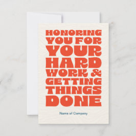 Mitarbeiter Dankeschön-Karte Dankeskarte