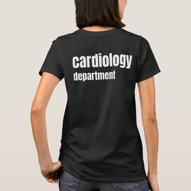 Mitarbeiter der Abteilung Kardiologie T-Shirt (Rückseite)