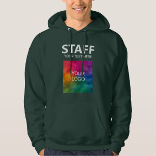 Mitarbeiter der Crew für Logotexte hinzufügen Mens Hoodie