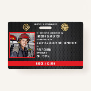 Mitarbeiter der Feuerwehr Ausweis