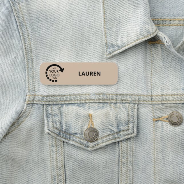 Mitarbeiter der Firma für benutzerdefinierte Logos Namensschild (Beispiel)