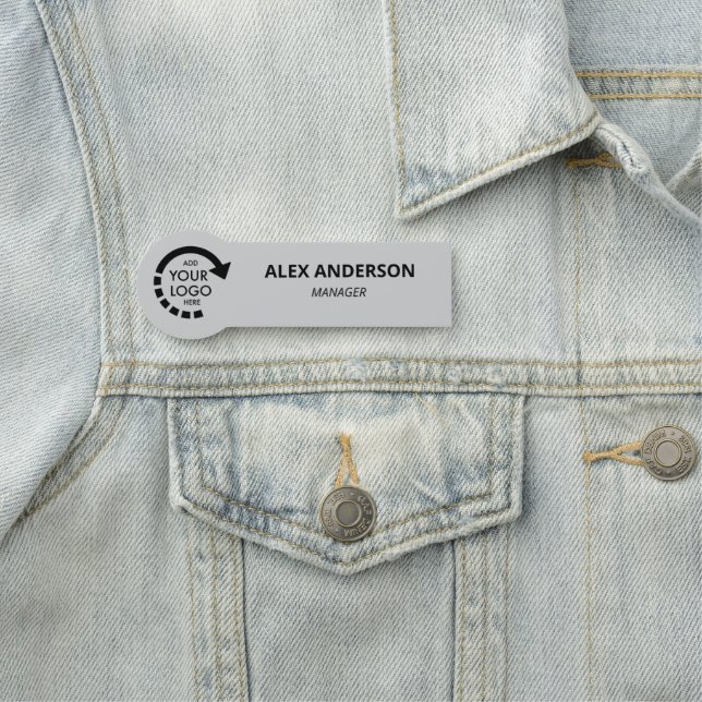 Mitarbeiter der Firma für benutzerdefinierte Logos Namensschild (Beispiel)