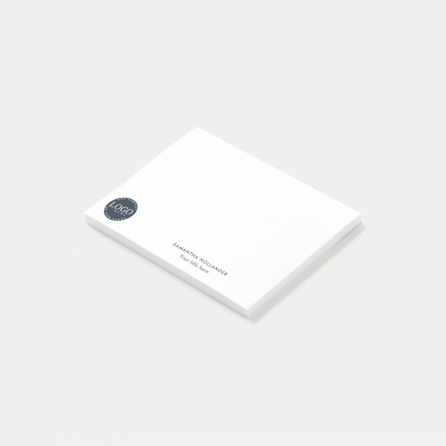 Mitarbeiter der Firma für kundenspezifische Firmen Post-it Klebezettel (angewinkelt)