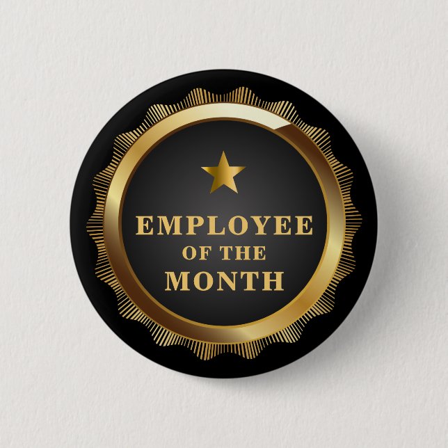 Mitarbeiter der Gold Stars im Monat Button (Vorderseite)