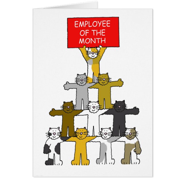 Mitarbeiter der monatlichen Cartoon Katzen (Vorne)