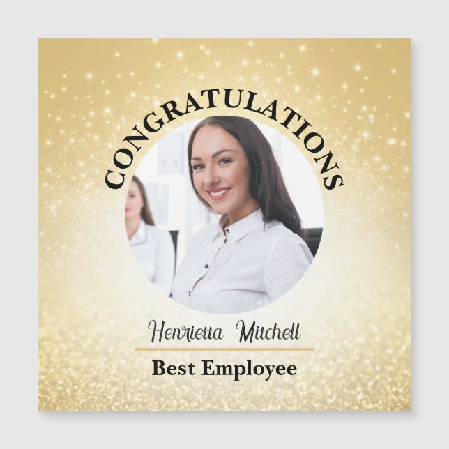 Mitarbeiter der monatlichen Magnetkarten-Erkennung Magneteinladung (Vorderseite)