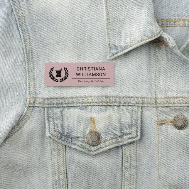 Mitarbeiter des Apothekers Namensschild (Beispiel)