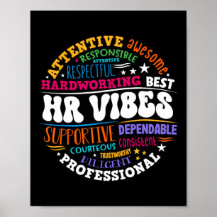 Mitarbeiter des Bereichs Personalwesen Hr Vibes An Poster