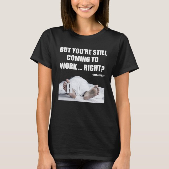 Mitarbeiter des Death Office Mitarbeiter Manager T-Shirt (Vorderseite)