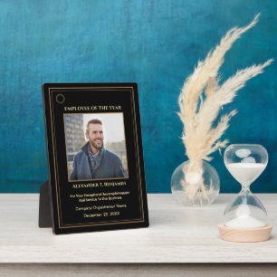 Mitarbeiter des Jahres Foto Gold Custom Awards Fotoplatte