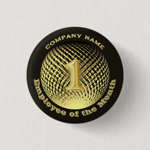 Mitarbeiter des Monats Firmenrunde Button