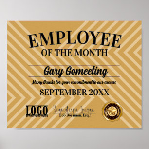 Mitarbeiter des Monatsausweises Poster