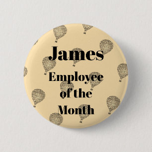 Mitarbeiter des Month Mosaic Hot Air Ballon Button