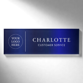 Mitarbeiter des Navy Magnet Custom Logos Office Namenschild