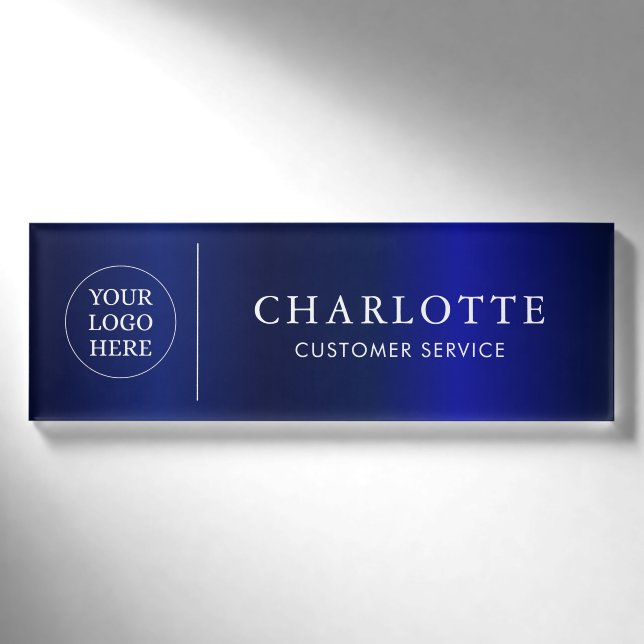 Mitarbeiter des Navy Magnet Custom Logos Office Namenschild (Vorderseite)