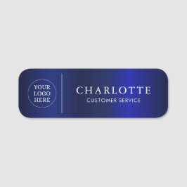 Mitarbeiter des Navy Metallic Custom Logo Office Namensschild