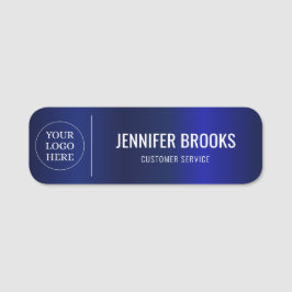Mitarbeiter des Navy Metallic Custom Logo Office Namensschild