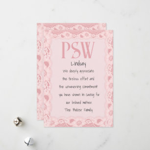 Mitarbeiter des persönlichen Supports Feiertagskarte