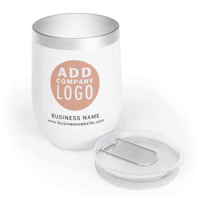 Mitarbeiter des Unternehmens für moderne Firmenlog (Custom Modern Business Logo Company Employees Thermal Wine Tumbler)