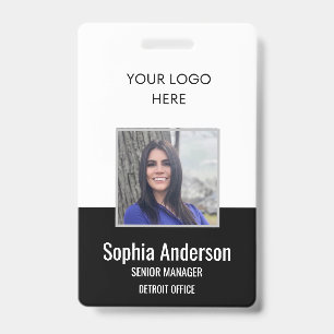 Mitarbeiter Firmenlogo Foto-ID-Ausweis Ausweis