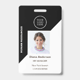 Mitarbeiter-Foto-ID Firmenlogo Schwarze Sicherheit Ausweis