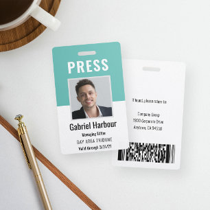 Mitarbeiter-Foto-ID Journalist Pressekarte Ausweis