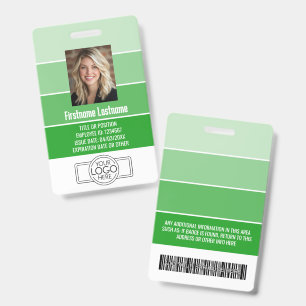 Mitarbeiter-Foto-ID - Streifen-Logo, beruflich Ausweis