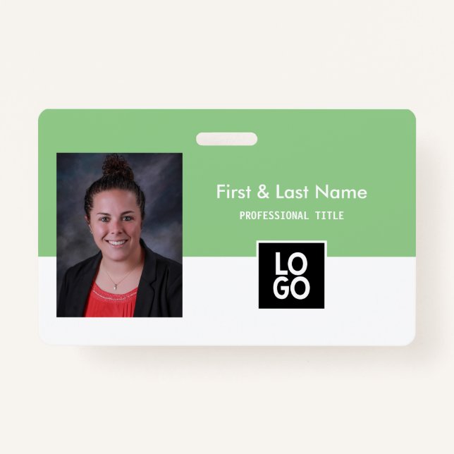 Mitarbeiter Foto ID Unternehmen Personalisiert Min Ausweis (Vorderseite)
