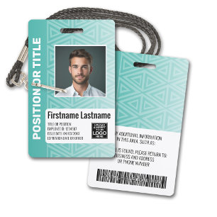 Mitarbeiter-Fotoausweis - moderner Stammes-, Logo- Ausweis