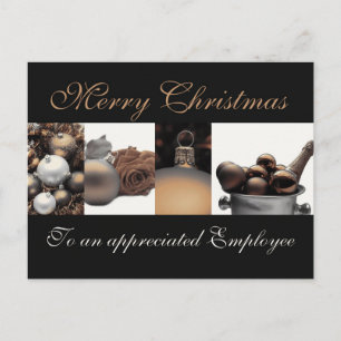 Mitarbeiter Frohe Weihnachtskarte Feiertagspostkarte