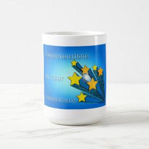 Mitarbeiter glückliche Anniversary Shooting Stars Kaffeetasse