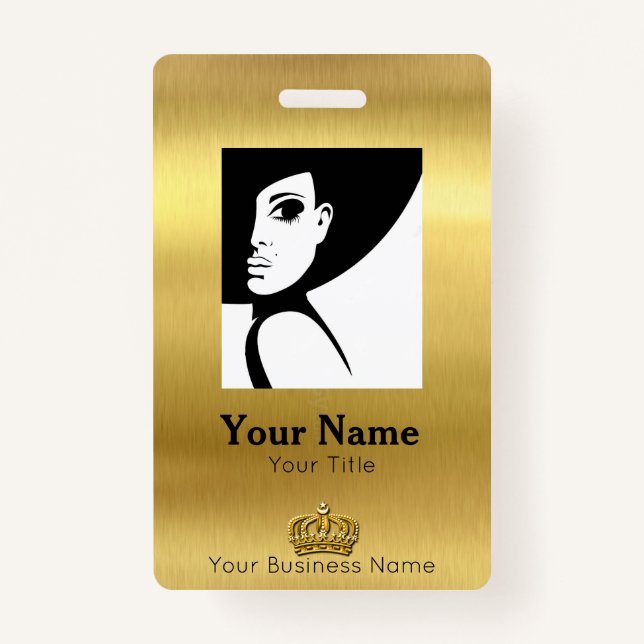 Mitarbeiter Gold ID Ausweis (Vorderseite)