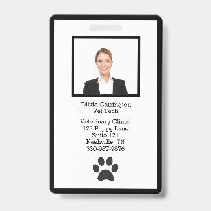 Mitarbeiter-ID-Foto-Logo-Name-Badge Ausweis