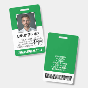 Mitarbeiter-ID - Foto, Logo, Titel - Custom Plasti Ausweis