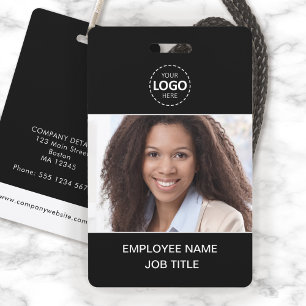 Mitarbeiter-ID-Kartenfoto und Logo-Upload Ausweis