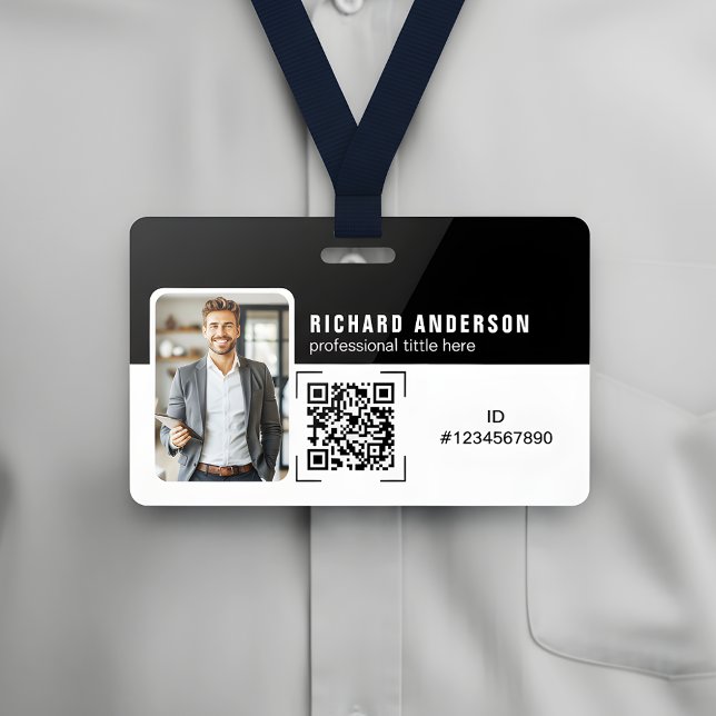 Mitarbeiter-ID Professionelles Corporate QR-Code-A Ausweis (Von Creator hochgeladen)