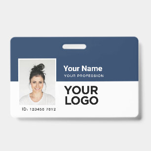 Mitarbeiter-ID Unternehmen Foto Balken- oder QR-Co Ausweis