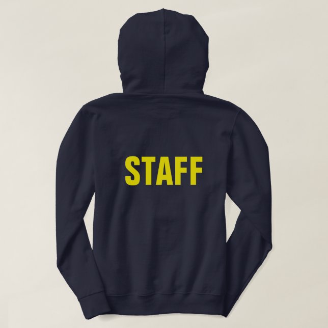 Mitarbeiter/innen für Crew, Teamarbeit oder Mitarb Hoodie (Design Rückseite)