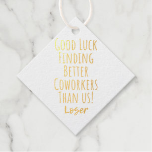 Mitarbeiter, Kollegin, Abschied, viel Glück T - Sh Geschenkanhänger