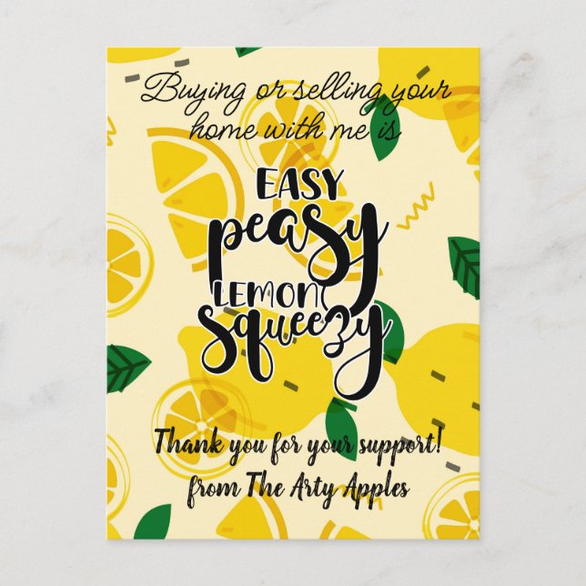 Mitarbeiter Kunde danken Ihnen Geschenk Marketing- Postkarte (Vorderseite)