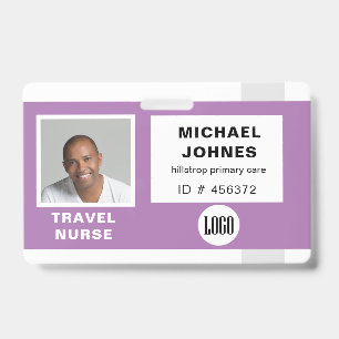 Mitarbeiter-Logo und Foto-Name-Tag Ausweis